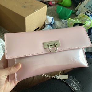 New pink clutch /mini purse. Very cute.
